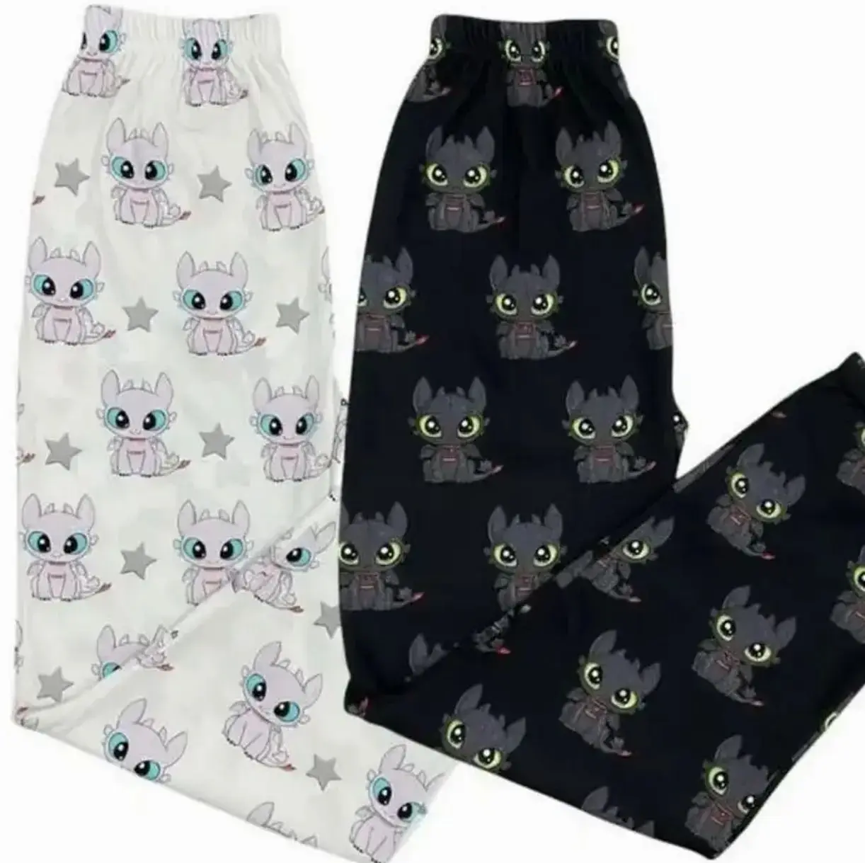 Couple Cozy Dragon Pajama Pants – Unisex Matching Sleepwear for Couples, Cute Dragon Print Lounge Bottoms for Relaxing Nights