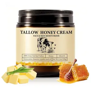 100g Beef Fat Honey Cream, Deep Moisturizing Repair, Soothes Sensitive Skin, Full Body Lotion, Hydrating and Nourishing Formula