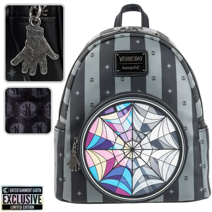 Loungefly Wednesday Nevermore Cosplay Mini-Backpack