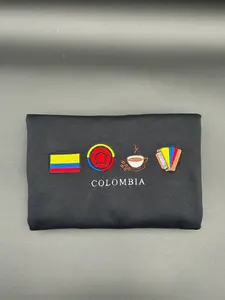 Colombia Embroidered Sweatshirts La Gran Colombia, La Selección, Los Cafeteros, El Acordeón Sweaters Crewneck