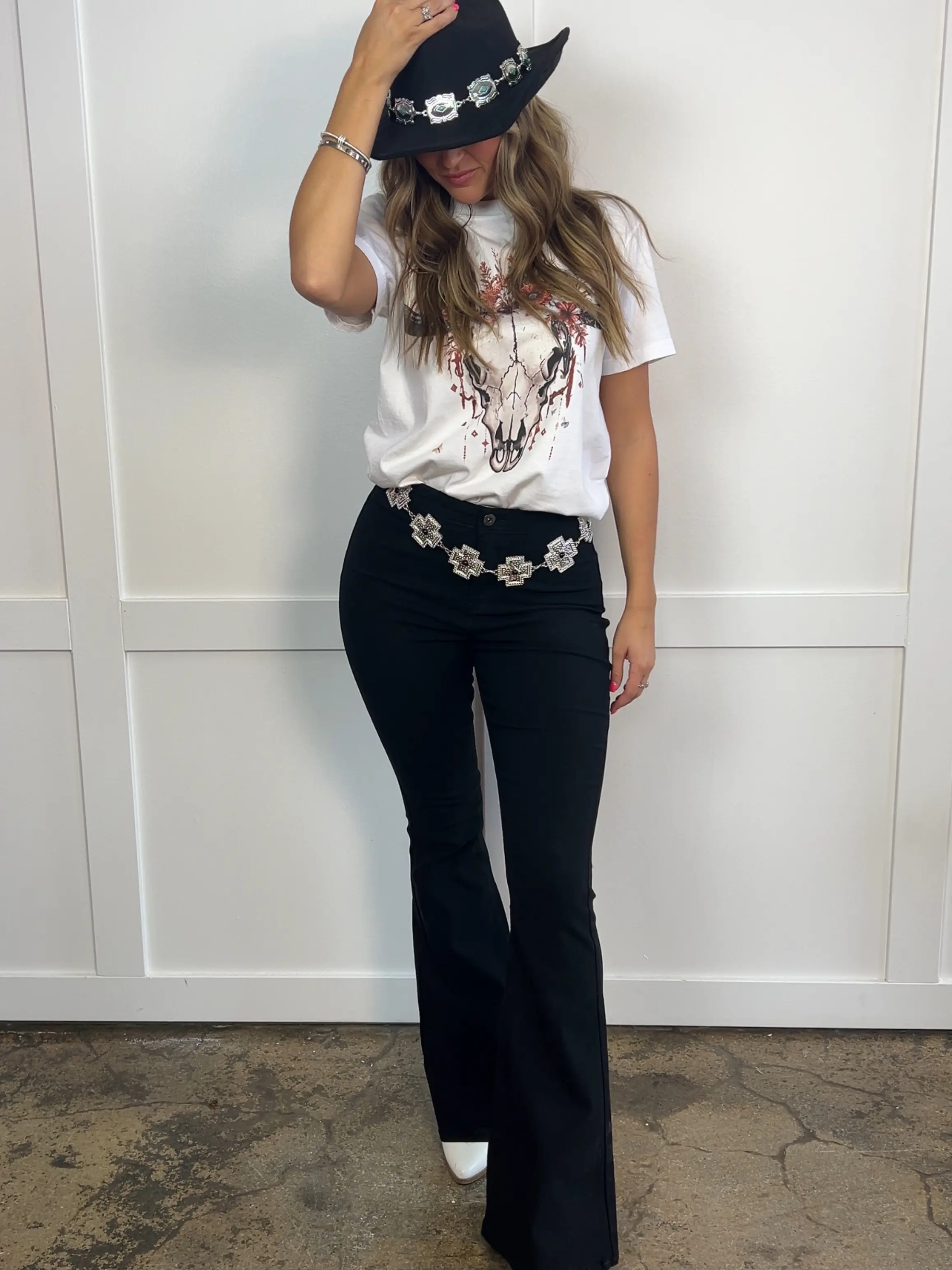Black Fiona Flares