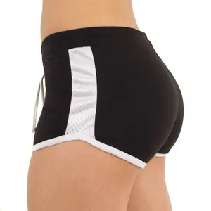 Women's Contrast Mesh Detail Shorts