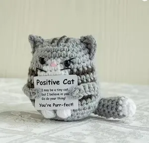 Emotional Cute Crochet Animals - Handmade Emotional Support Gift, Inspirational Decor for Women Men Friends. Spread Joy & Positivity!