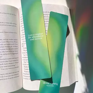 i am a magnet for abundance & success bookmark - 2x8in decorative bookmark - book accessories