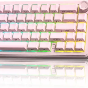 Womier L65 60% Layout Wireless Mechanical Keyboard,Cute  Gaming Keyboard with Knob