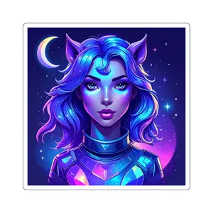 Galactic Astronaut Stickers - Magical Decor for Laptops, Water Bottles, Journals, Gifts, Fantasy Lovers