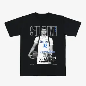 Cooper Flagg Slam Graphic T-Shirt – Prospect Basketball Tee, What’s Pressure Print, Vintage Streetwear Fan Shirt