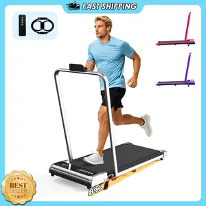 【2026 New Products Adjustable Incline】  Foldable Treadmill, Low-Noise Motor Walking Pad, 265lbs Weight Capacity, Remote Control & Wheels for Easy mobility, Comes with Free Resistance Bands
