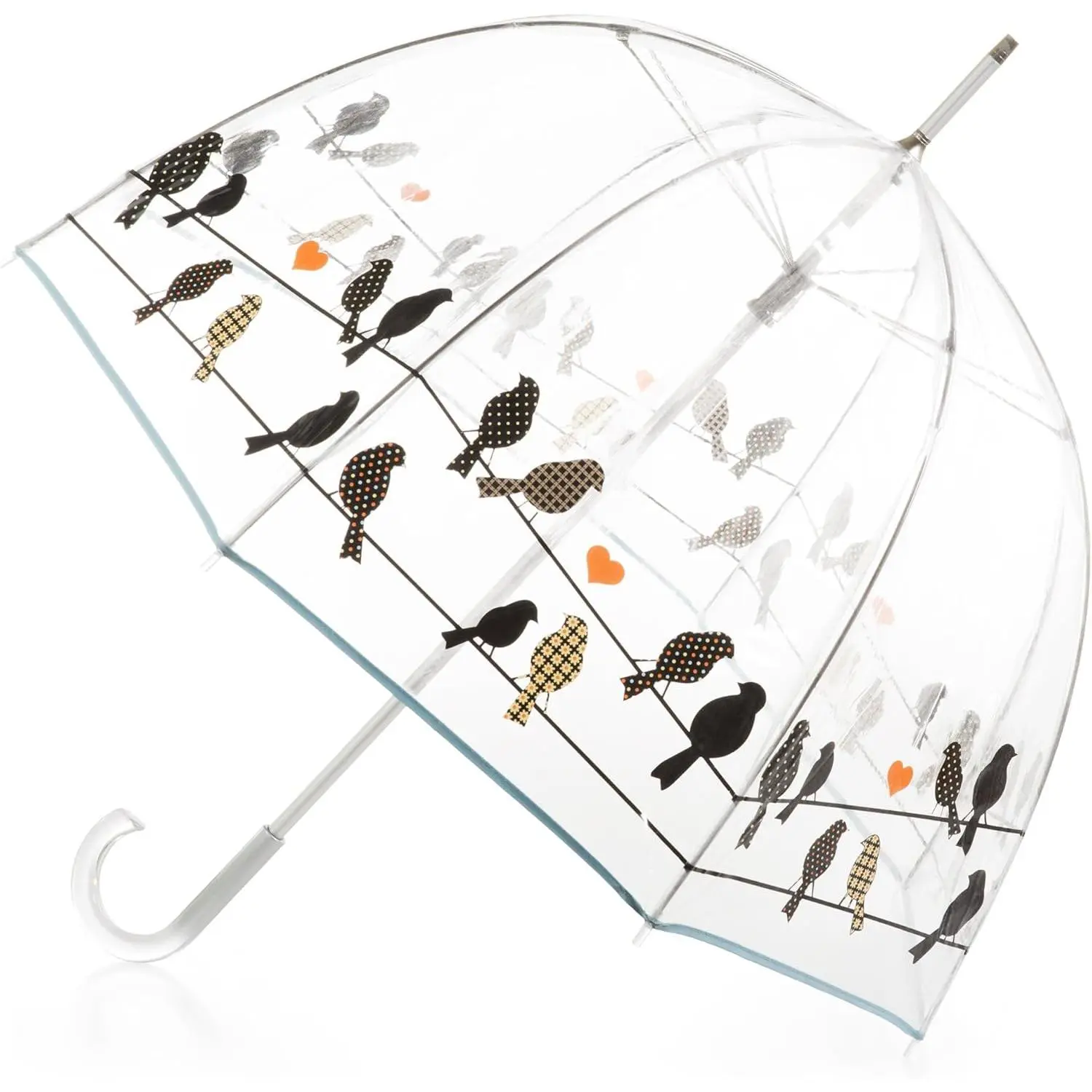 Adult Clear Bubble Umbrella with Dome Canopy and Lightweight Wind and Rain Protection