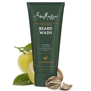SheaMoisture Beard Wash for Full Beards - Maracuja Oil & Shea Butter to Deep Clean and Refresh - 6 oz
