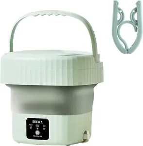 Portable Washing Machine, Mini Washer 6L High Capacity with 3 Modes for Underwear, Baby Clothes, or Small Items, Foldable Washing Machine for Apartments, Camping, Travel