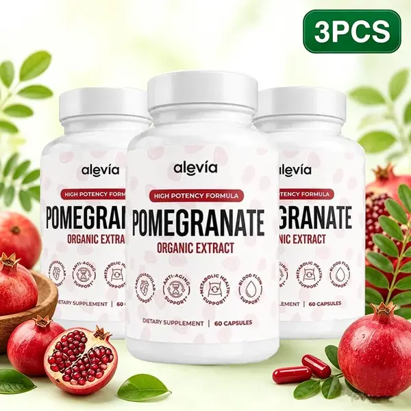 3X Alevia Pomegranate Capsules 60ct Organic Extract Antioxidant US