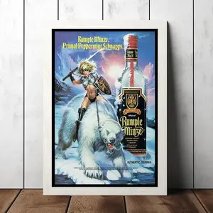 1991 Rumple's Minze Vintage Peppermint Poster - Film Fan Collectibles - Vintage Movie Poster - Home Decor Poster No Frame