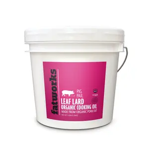Fatworks Organic Leaf Lard Pig Pail-1 GALLON NEW