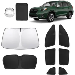8pcs Car Window Shades for Subaru Forester 2019-2024 Accessories,Windshield Side Rear Full Sunshade,Sun Visor UV Blocking, Privacy Protection and Blackout for Camping Outdoor