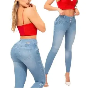 COLOMBIAN STYLE WOMAN JEANS BUTT LIFTER