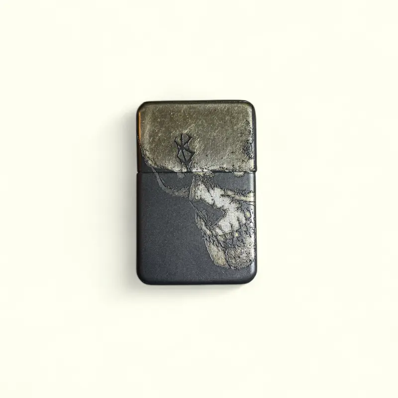 Anime Inspired Refillable Flip Lighter (No Oil) - Full Metal - Windproof - Durable