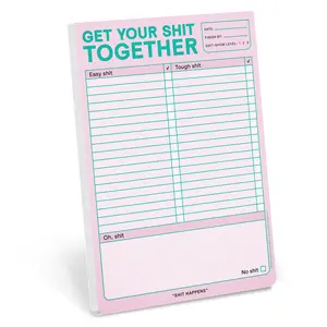 Knock Knock 1-Count Get Organized Pad - Planner Notebook, 6x9 in Pastel Edition, Office Stationery Supplies for Computers & Office Equipment