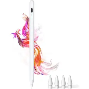 Stylus Pen for iPad 9th&10th - Type-c  Pencil for ipad Palm Rejection  Pen Compatible with (2018-2025)  iPad 6/7/8/9/10/11(A16), Air 3/4/5/M2/M3, Mini 5/6, Pro 11"/12.9"/M4 (White)