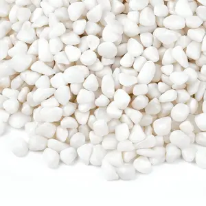 5 lbs Small White Rocks for Planters, 3/8" White Pebbles for Vases, Decorative Small Stones for , , , Terrarium, Landscape, Garden