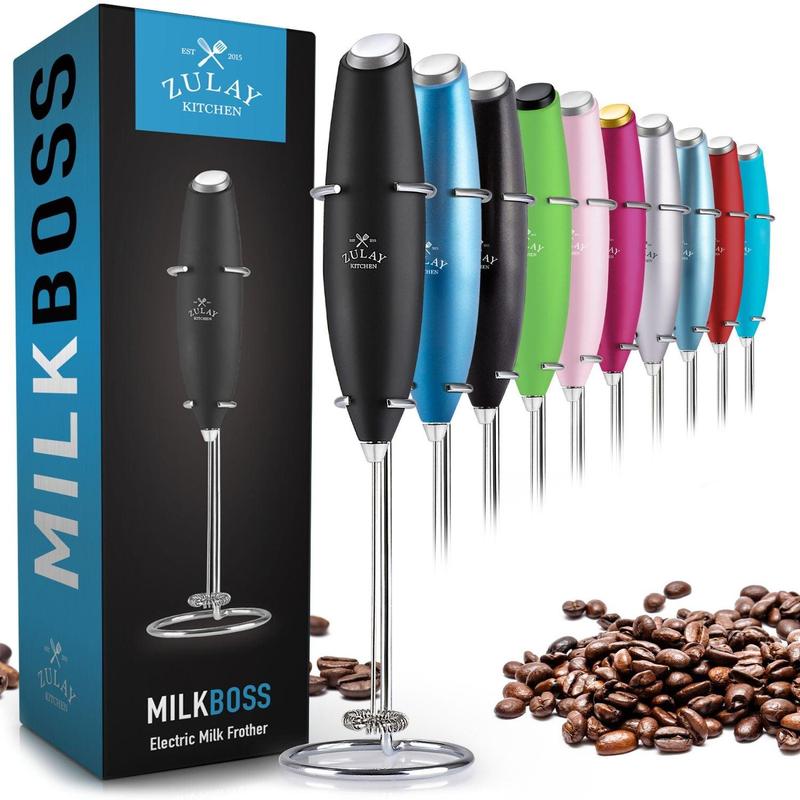 Starbucks Milk Boss Frother - Make Rich and Creamy Froth in Seconds for Latte, Cappuccino, and Hot Chocolate (Without Stand)