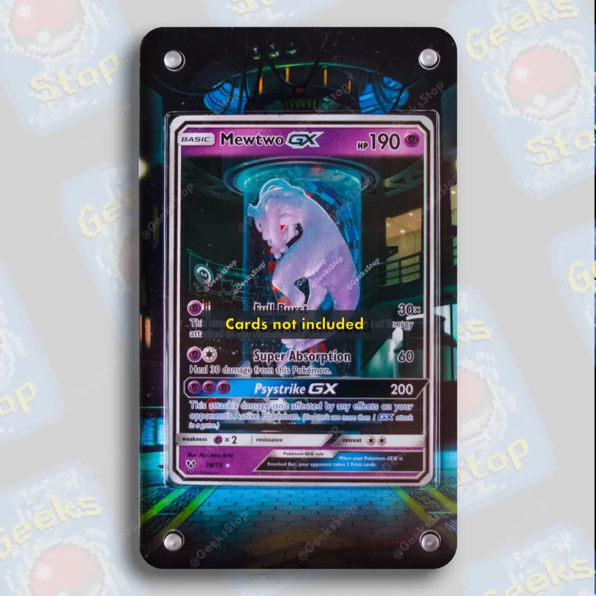 Mewtwo GX Shining Legends Extended Art Custom Card Holder