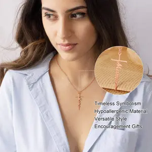 kayla name chain Gold Cross Necklaces for Women, Faith Warrior Bestie Grace Hope Family Necklaces for Mom Womens, 14K Gold Silver Plated Stainless Steel Inspirational Pendant Mama Christmas Gifts