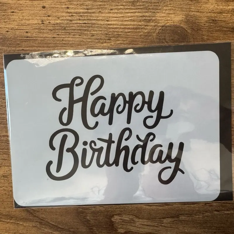 Happy Birthday Stencil for Cake Decor