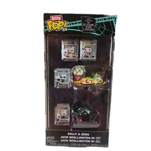 Funko Bitty Pop The Nightmare Before Christmas Bundle Pack - Sally, Zero, & Jack + Town & Ride