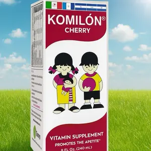 Komilón Cherry Dietary Supplement 8 fl oz 240 mL Vitamin Healthcare Fitness Edible Promotes Appetite