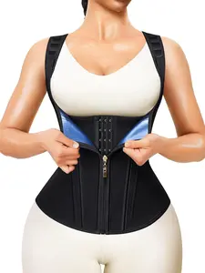 Women's Shapewear Top, Waist Support, Sweat Enhancer, Postpartum Body Recovery, Sports Aid, U-Shape Neckline, Daily Wear, Essential