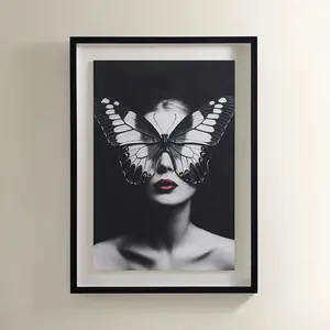 Z Gallerie Butterfly Kiss Wall Print, Home Decor Poster