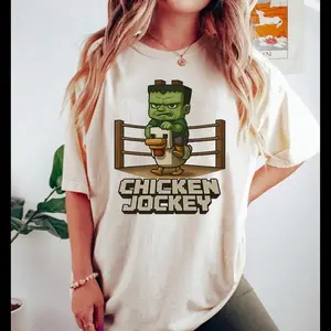 Funny Minecraft Chicken Jockey shirt,Minecraft Birthday shirt, gameday shirt