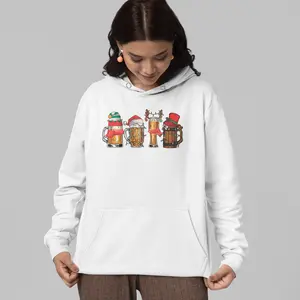 Christmas Drinking Hoodie, Xmas Gift, Beer Lover Gift, Christmas Beer Hoodie, Santa Beer Hoodies, Christmas Party Hoodies