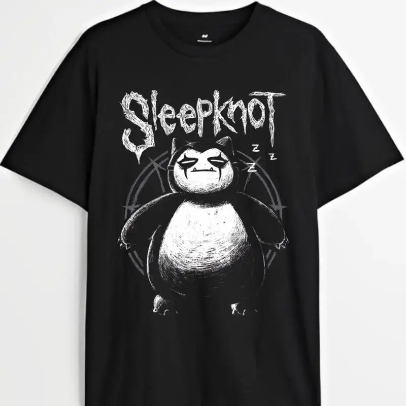 Monsters Anime T-shirt Snorlax Sleepknot Graphic Tea, Anime & Manga Gifts