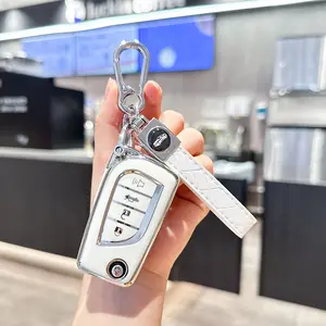 ACEBOY For Toyota Key Fob Cover Special Soft TPU Key Case Key Shell Compatible With Fortuner Tundra Camry RAV4 Highlander Challenger Key Shell