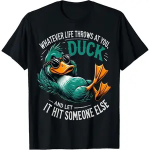 Funny Duck Graphic Tees Men Women Funny Quote Gift T-Shirt