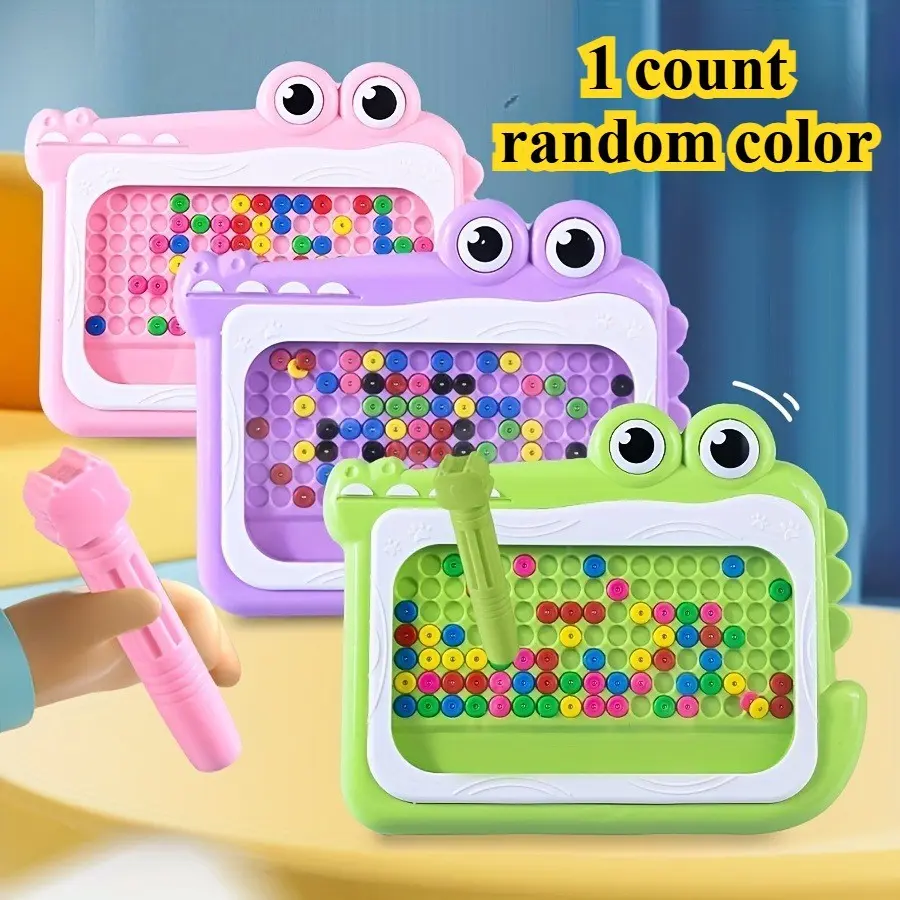 Dinosaur Magnetic Drawing Board Set, 1/3 Pack with Magnetic Pens and Beads, Doodle & Point Painting, Preschool Education Toy, magnetic boards, Perfect Gift for Kids 3-6