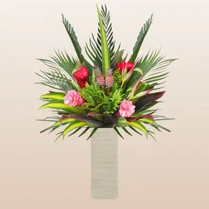 For My Friend Fresh Tropical Bqt - Premium Ecuadorian Bouquet with Pineapple & Amazon Blooms - 55 cm Stem - Perfect for Mother's Day