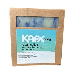 KAFX Body Clean Cotton Natural Soap Organic Cleansing Daily Blend Cleansing Shea