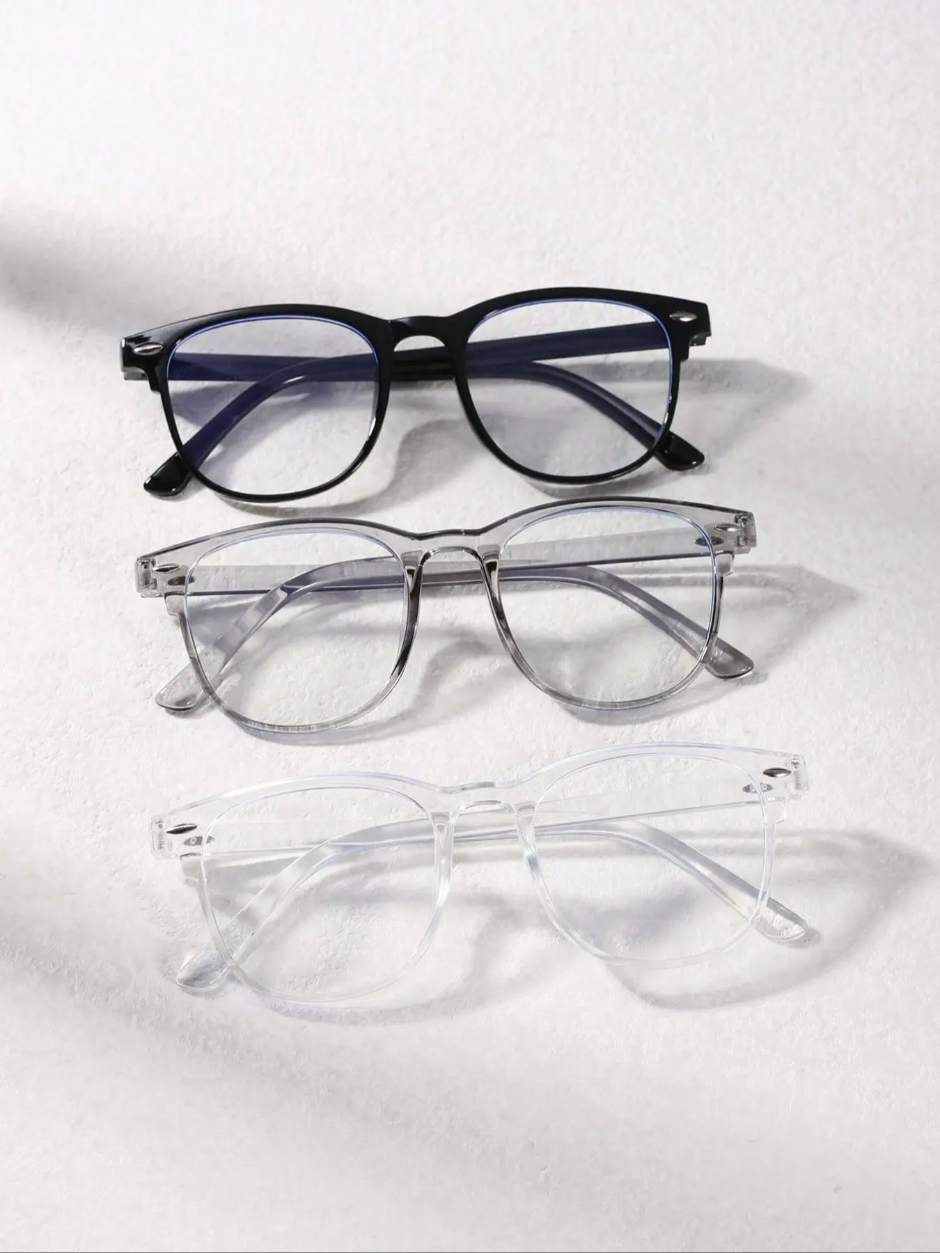 Men's Classic Square Frame Eyeglasses, Fashion Eyeglasses for Work, Daily Clothing Decor, Perfect for Student Daily Use, Stylish Square Frames, Trendy Casual Eyeglasses, Fashionable Frames Glasses, Fashion Eyewear