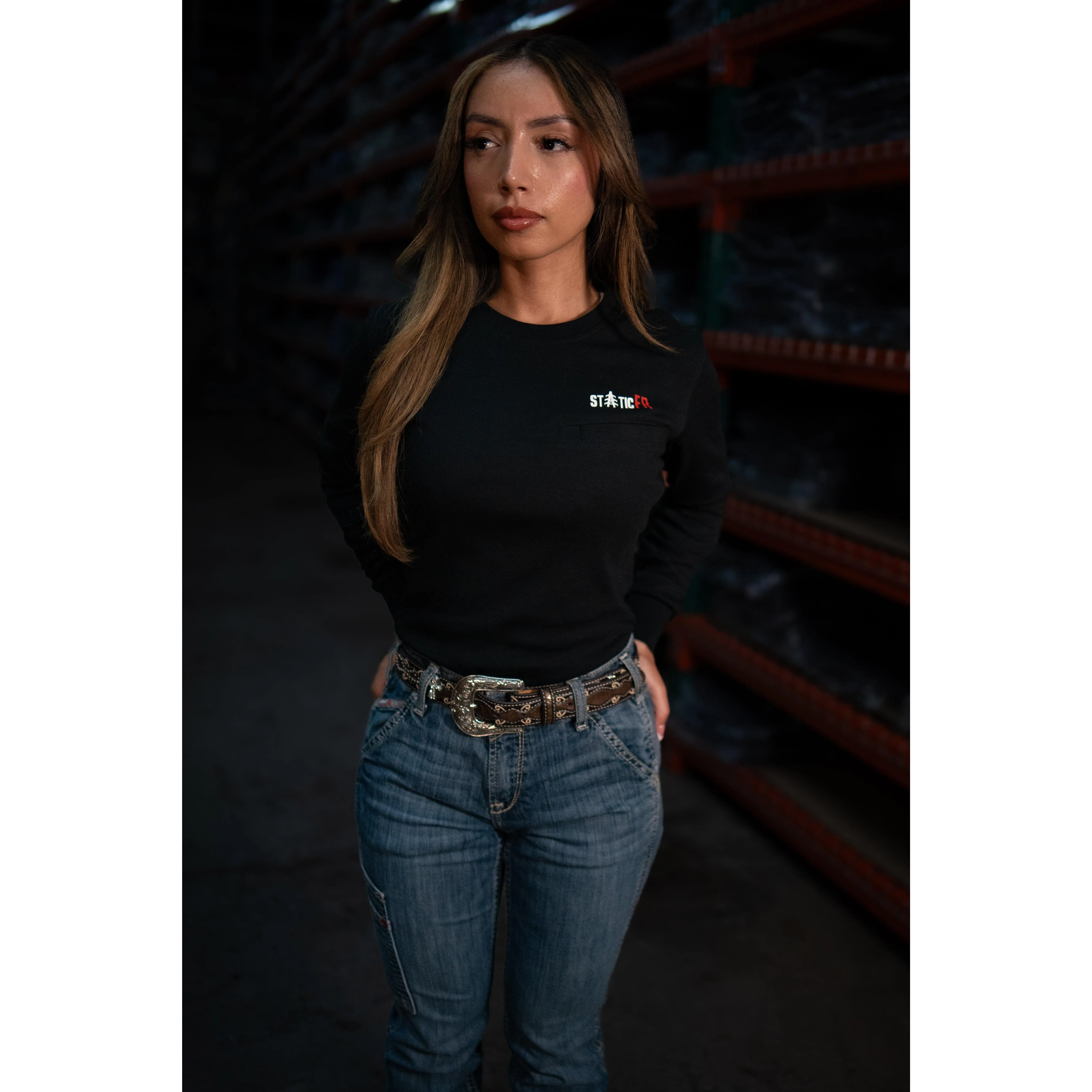 FR Women's Crew Neck - Black