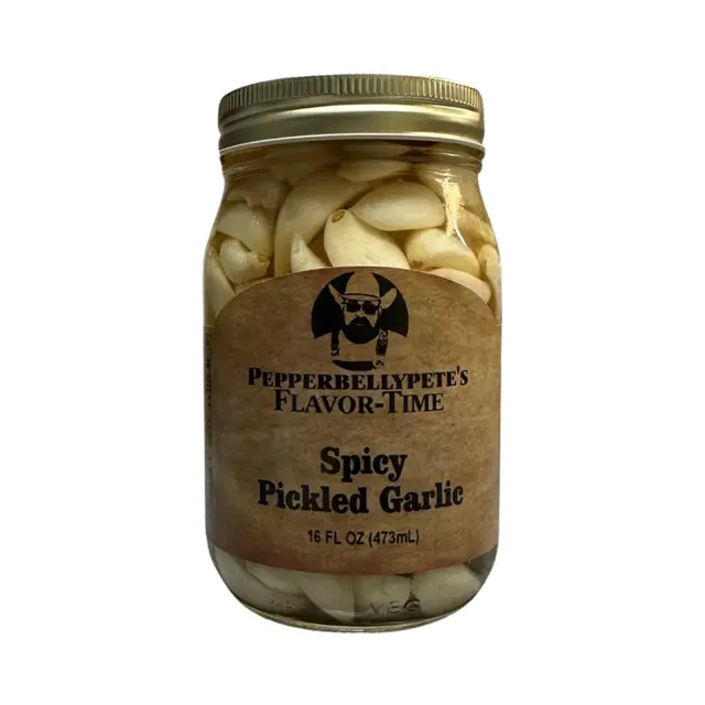 Pepper Belly Pete's Spicy Pickled Garlic Pepper Belly Pete's Spicy Pickled Garlic