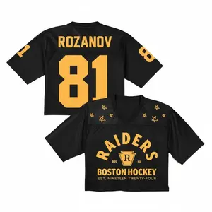 Heated Rivalry Crop Top Football Jersey, Heated Rivalry Hockey Jersey,Hudson Williams Connor,Heated Rivalries Ilya RozZanov Crop Top