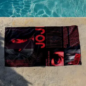 1 piece Joji "Nectar" Album Release Preview and Introduction themed beach towel - Modern-style all-season flannel blanket, suitable for sofas and beds, super soft and comfortable, digital print design, 100% polyester material, machine washable