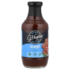 G Hughes Zero Sugar BBQ Sauce, Hickory, 18 oz (510 g)