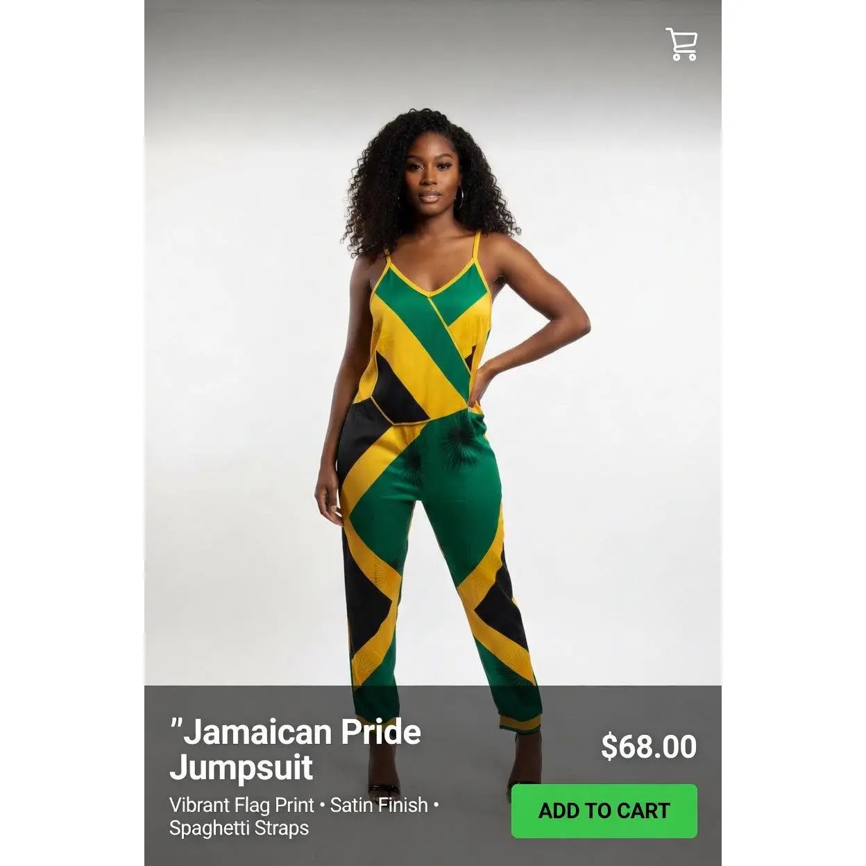 Jamaican Pride Jumpsuit – Vibrant Flag Print Jumpsuit