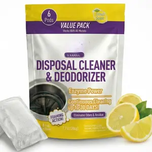 Foaming Garbage Disposal Cleaner Pods with Biotic -  Garbage Disposal Foaming Action for Sink,   & Odor Removal - Disposal Cleaner Pods, 6 Pack