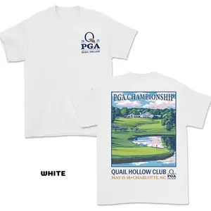 PGA Championship Golf Shirt – Quail Hollow Course Graphic Tee, Major Tournament T-Shirt, Gift for Golf Lovers Men Women