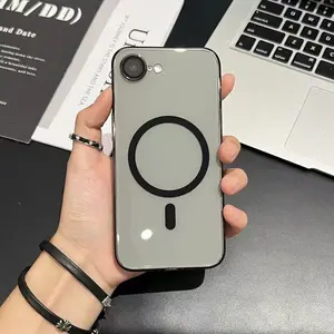 For iPhone 17e Case Hard PC Clear Ultra-thin Simple Magnetic Anti-fall Protection Phone Back Cover For iPhone 17e Shell Bumper